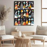 Painting by Numbers Abstract Multicultural Unity